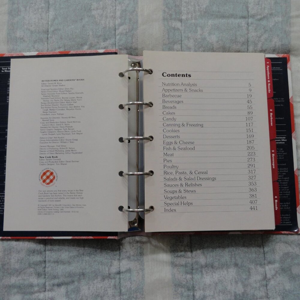 Better Homes & Gardens, New Cook Book, 1981, 5 ring binder, Cookbook - Picture 5 of 10